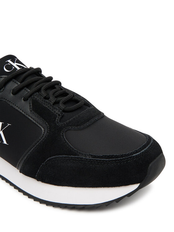 Calvin Klein Jeans Calvin Klein Jeans Tenisice Runner Laceup Sock Mg Nylon Mix YW0YW01644 Crna