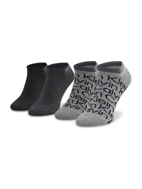 Calvin Klein Calvin Klein 2er-Set niedrige Herrensocken 701218714 Grau