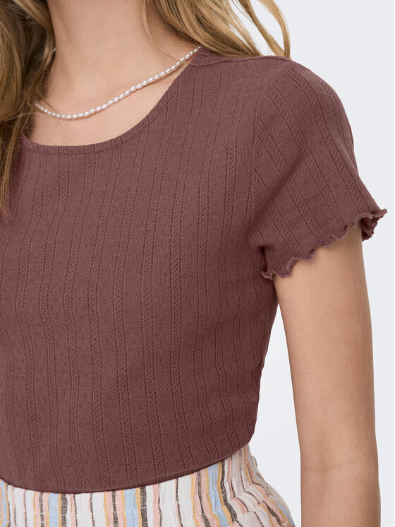 ONLY ONLY T-Shirt Carlotta 15256154 Růžová Tight Fit