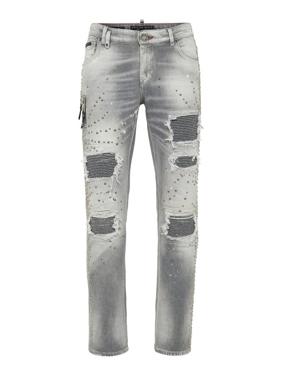 PHILIPP PLEIN PHILIPP PLEIN Jeansy 22237 Šedá Skinny Fit