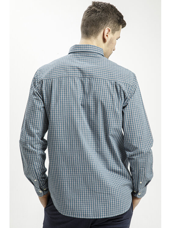 Cross Jeans Cross Jeans Koszula 35565-467 Niebieski Regular Fit