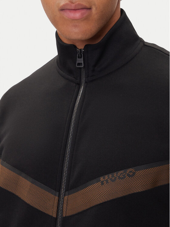 HUGO HUGO Majica dugih rukava Dingmoor 50542833 Crna Regular Fit