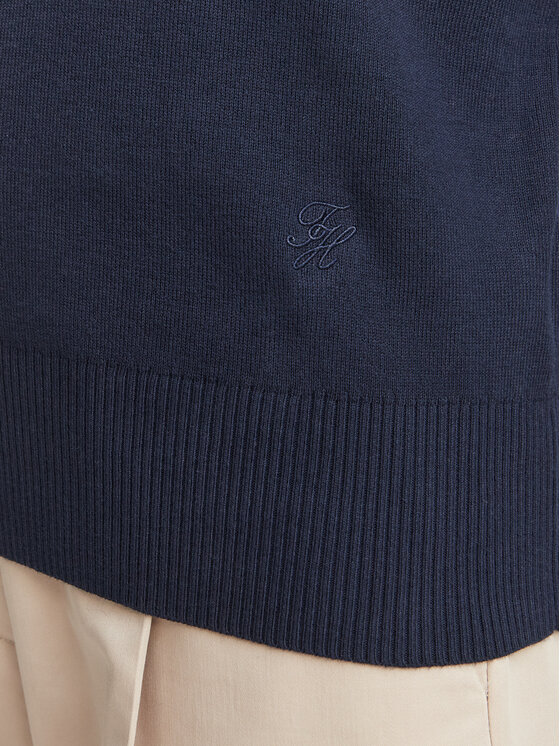 Tommy Hilfiger Tommy Hilfiger Pulover WW0WW52298 Mornarsko modra Regular Fit