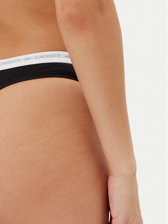 Lacoste Lacoste Σετ 3 τεμάχια στρίνγκ 8F1341 Μαύρο
