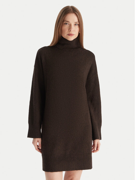 Vero Moda Vero Moda Džemper haljina Aquarius 10331900 Smeđa Regular Fit