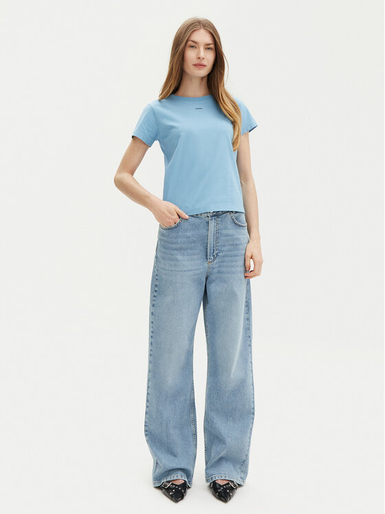 PINKO PINKO T-Shirt Basico 100373 Modrá Regular Fit