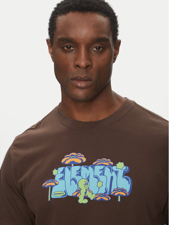 Element Element T-krekls ELYZT00512 Brūns Relaxed Fit