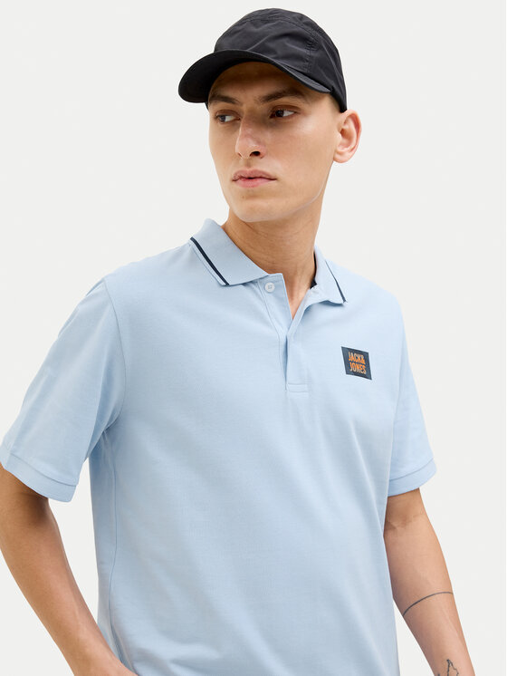 Jack & Jones Jack & Jones Polo Hudson 12269238 Błękitny Regular Fit