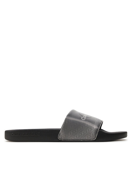 Şlapi Calvin Klein Jeans Slide Lenticular YM0YM00953 Negru