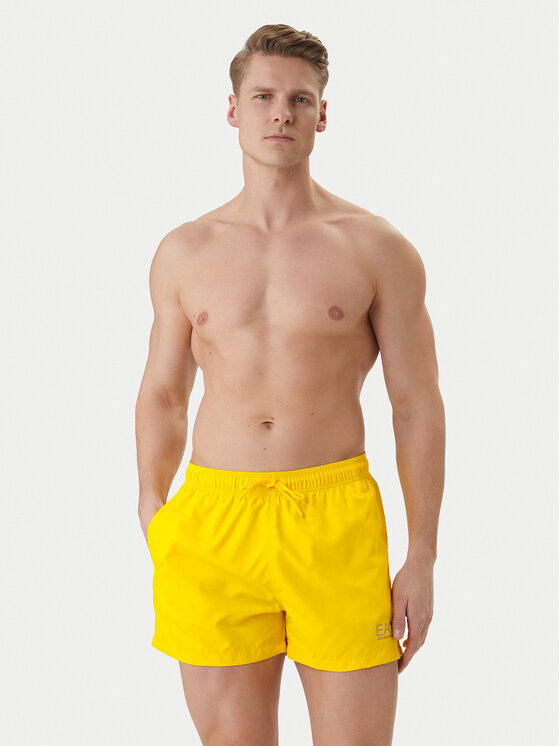 EA7 Emporio Armani EA7 Emporio Armani Pantaloni scurți pentru înot 7M001677 AF13019 M2004 Galben Regular Fit