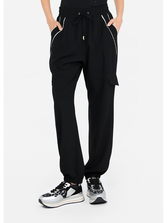 Liu Jo Liu Jo Pantaloni di tessuto TF5263TS42303N66 Nero Regular Fit
