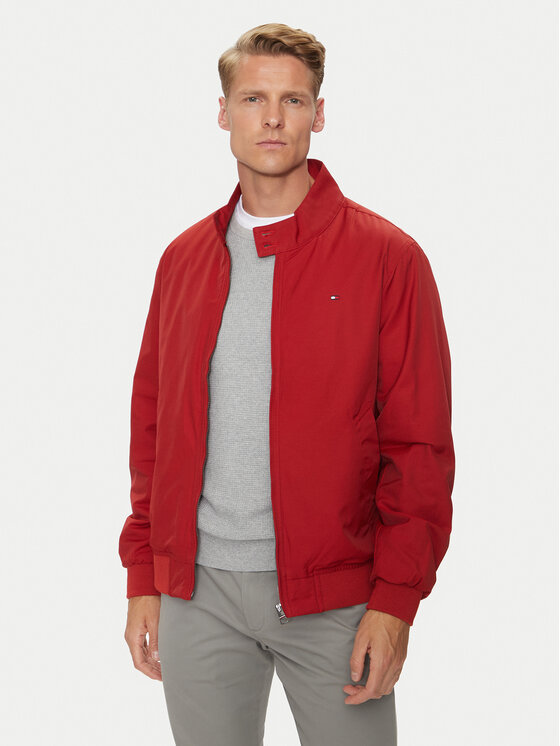 Tommy Hilfiger Prechodná bunda Club Harrington MW0MW35670 Červená Regular Fit