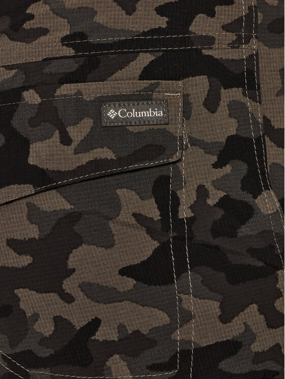 Columbia Columbia Športne kratke hlače Silver Ridge II Printed Cargo 1587033 Črna Regular Fit