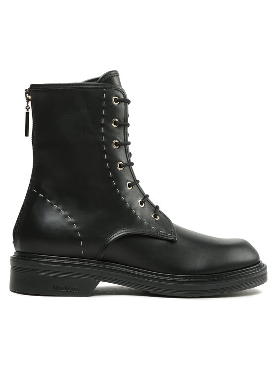 Max Mara Max Mara Kotníková obuv Urbancompact 2347960137600 Černá
