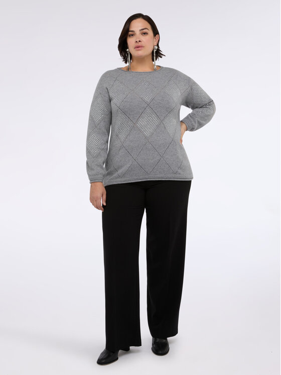 Fiorella Rubino Fiorella Rubino Maglione M095L008369N013 Grigio Regular Fit