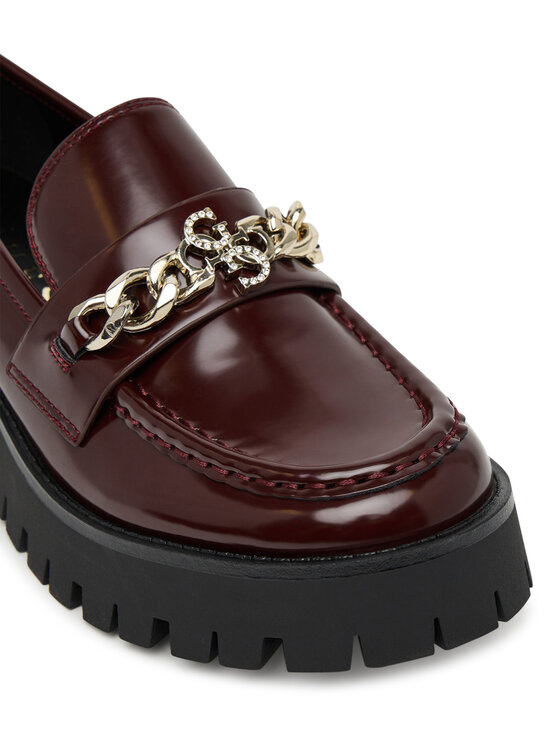 Guess Guess Loafersy FLPALR ELE14 Bordó