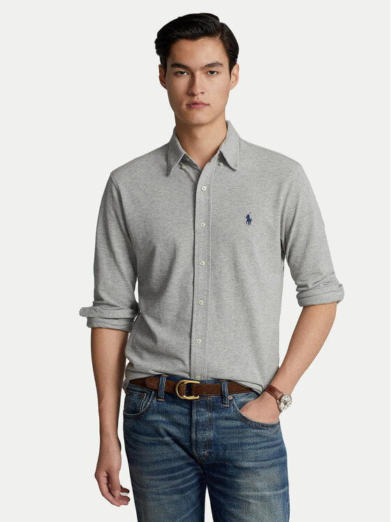 Polo Ralph Lauren Košeľa 710654408 Sivá Regular Fit