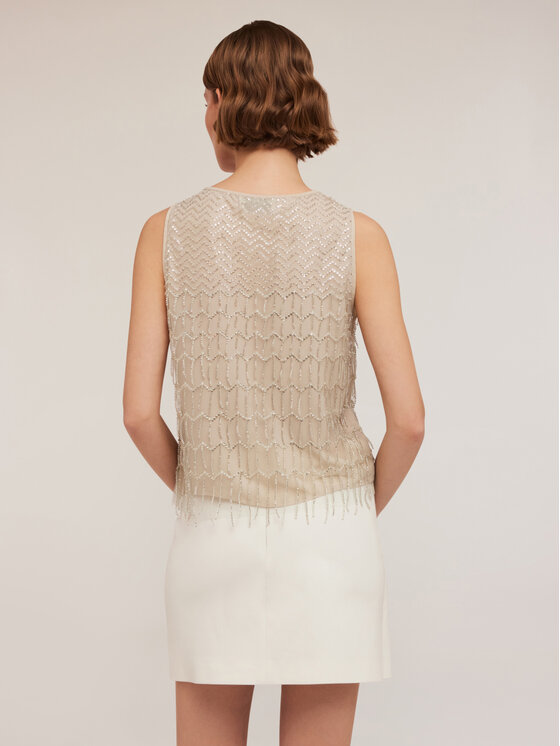 Motivi Motivi Blusa 2666Q001811N005 Écru Regular Fit