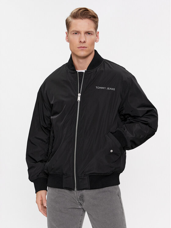 Tommy Jeans Bundy bomber Classics DM0DM17879 Čierna Relaxed Fit