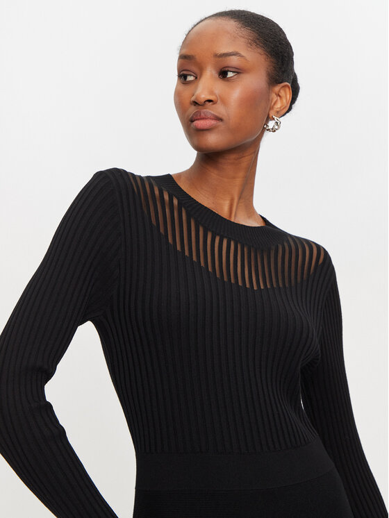 Morgan Morgan Трикотажна сукня 242-RMANDRI Чорний Regular Fit
