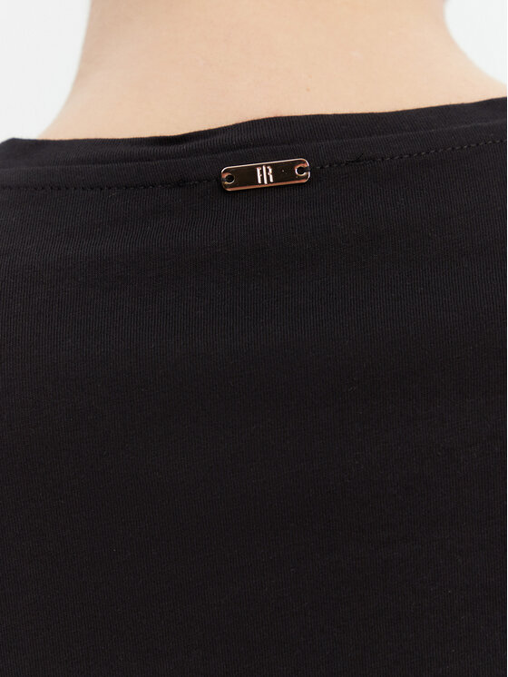 Fracomina Fracomina Tricou FS25ST3002J400G5 Negru Regular Fit
