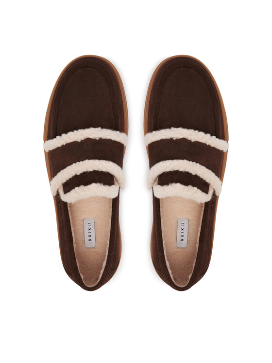Inuikii Inuikii Scarpe basse Shearling Loafer 2006.003.0011 Marrone scuro