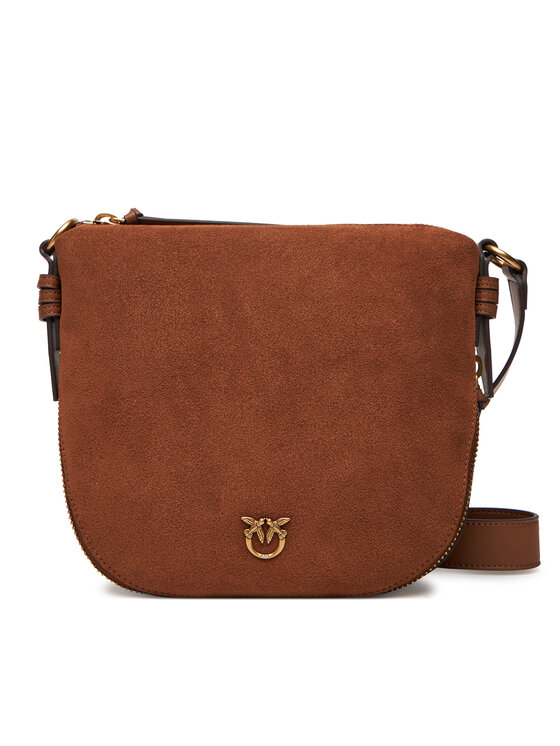 PINKO PINKO Kabelka Hobo Zip Around Mini Al 25-26 PLTT 105332 A2JH Hnědá