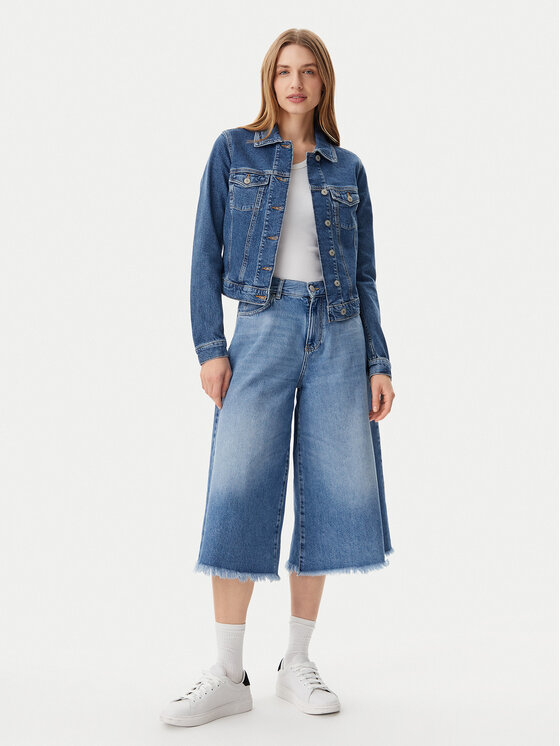 Tommy Jeans Tommy Jeans Jeansová bunda Vivianne DW0DW20120 Modrá Slim Fit