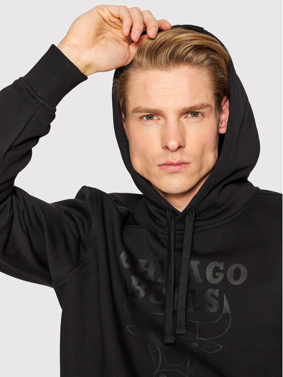 New Era New Era Суитшърт Chicago Bulls Team Logo 11546180 Черен Regular Fit