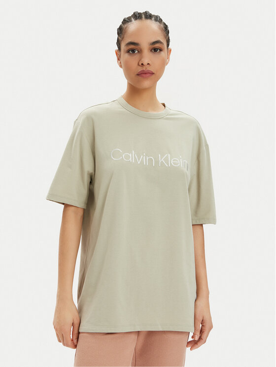 Calvin Klein Underwear Calvin Klein Underwear Majica 000QS7069E Zelena Relaxed Fit