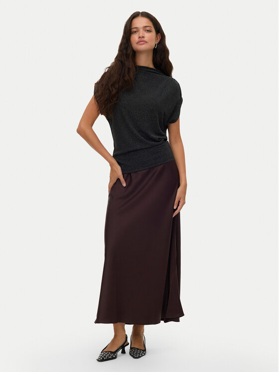 Vero Moda Vero Moda Φούστα midi Elena 10337459 Καφέ Regular Fit