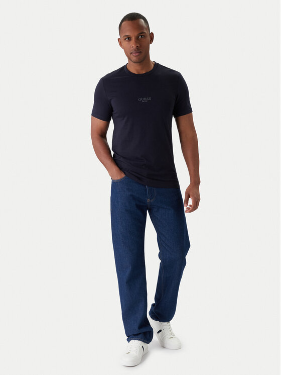 Guess Guess Футболка M2YI72 I3Z14 Cиній Slim Fit