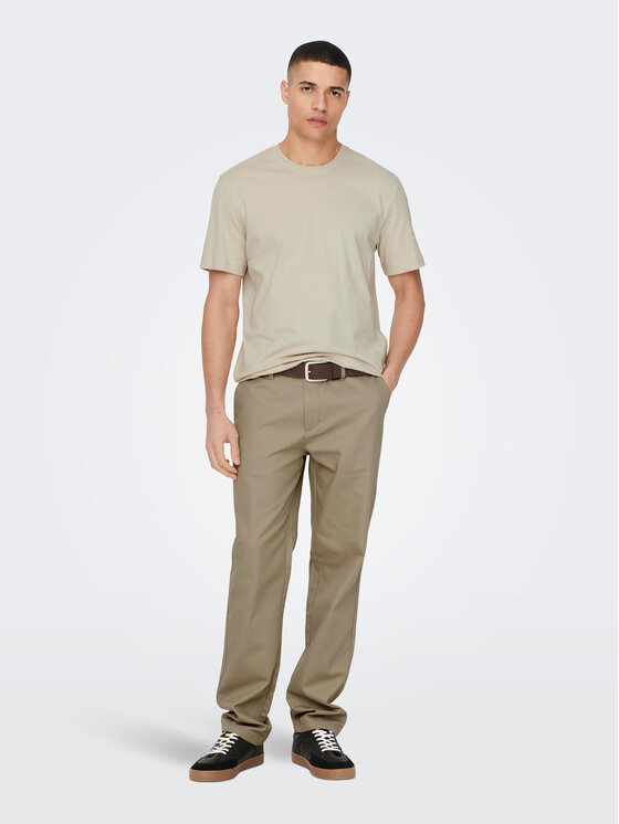 Only & Sons Only & Sons T-särk 22025208 Beež Regular Fit
