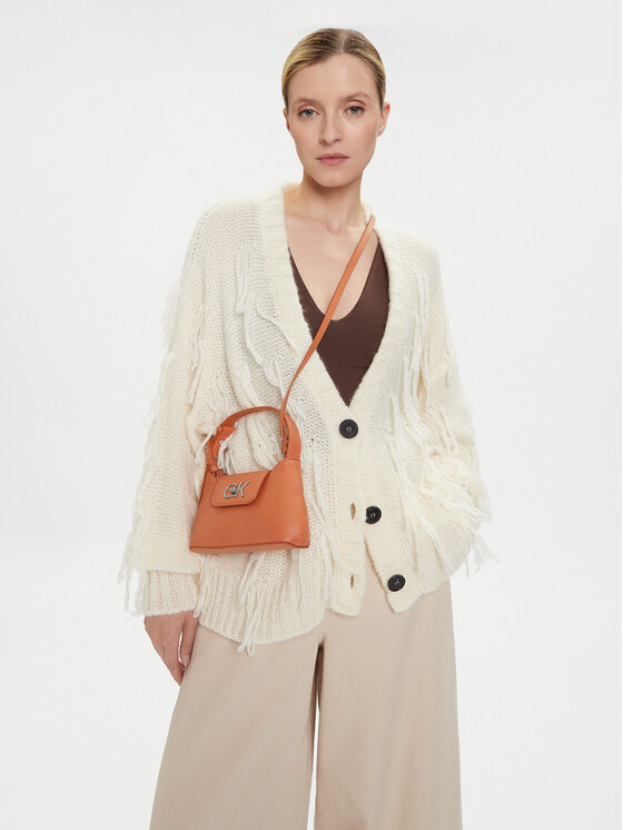 Calvin Klein Calvin Klein Дамска чанта Re-Lock Crossbody W/Flap Sm K60K610770 Кафяв