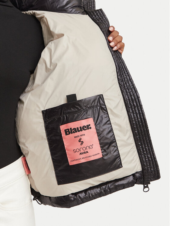 Blauer Blauer Ziemas jaka Gloria 26WBLDC02071 Melns Regular Fit