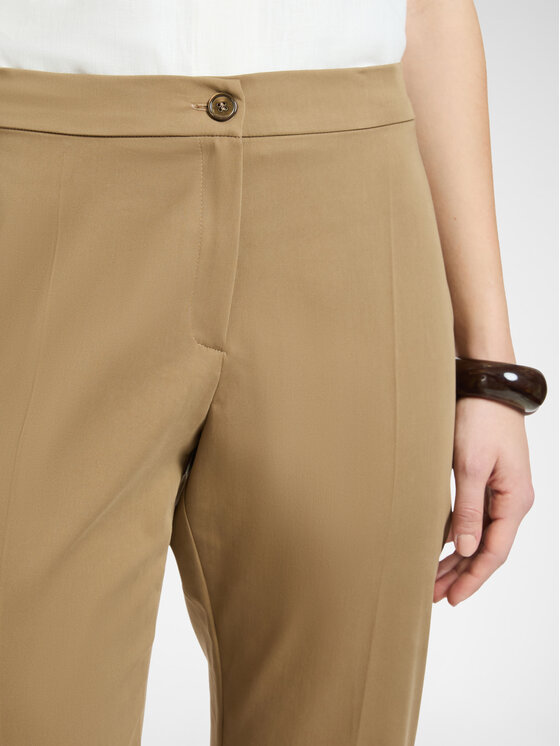 Elena Mirò Elena Mirò Spodnie materiałowe P010P000498N022 Brązowy Regular Fit