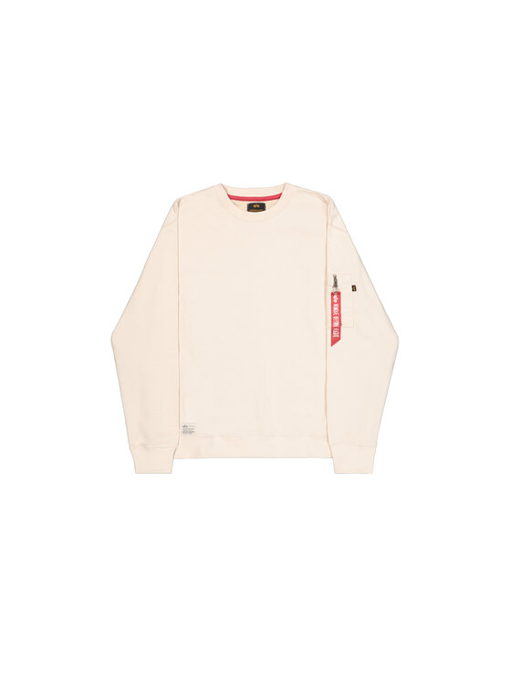 Alpha Industries Alpha Industries Bluza USN Blood Chit Sweatshirt Beżowy Regular Fit