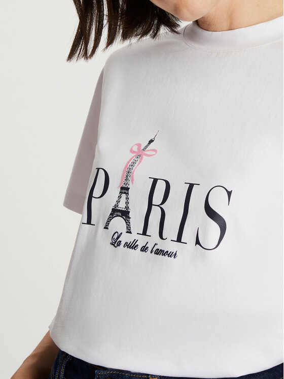 Cross Jeans Cross Jeans T-Shirt 56229-008 Biały