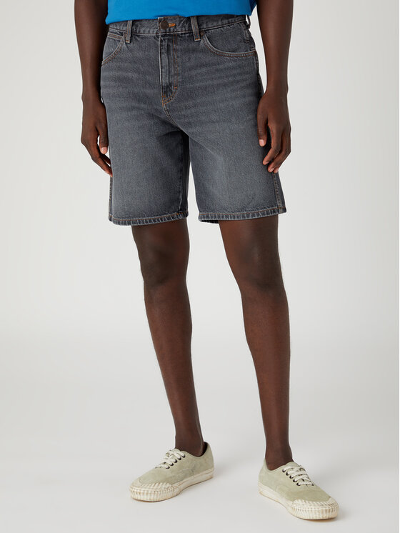 Wrangler Wrangler Дънкови шорти Frontier W16WEBY99 112331099 Сив Relaxed Fit