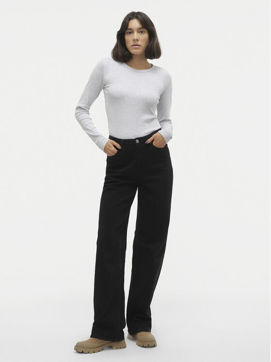 Vero Moda Vero Moda Majica Chloe 10306897 Siva Slim Fit