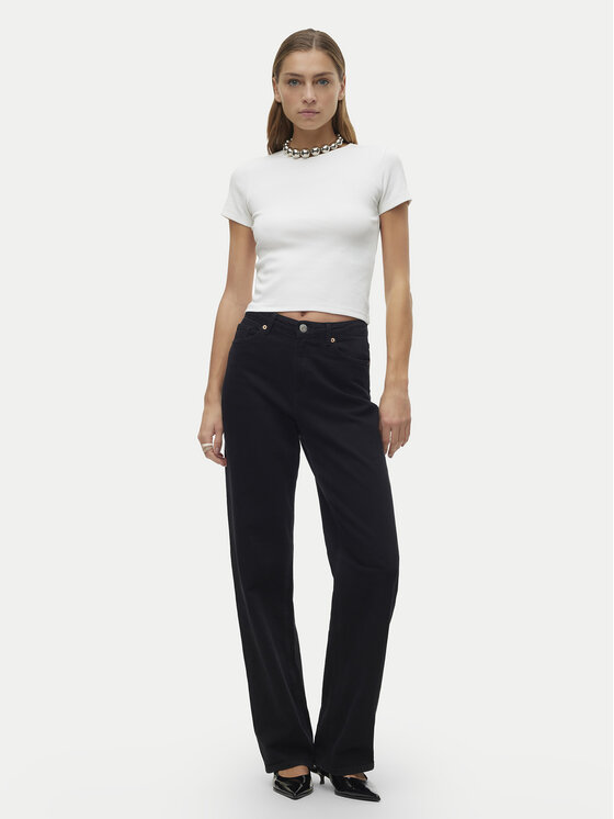 Vero Moda Vero Moda Póló Chloe 10306894 Fehér Tight Fit
