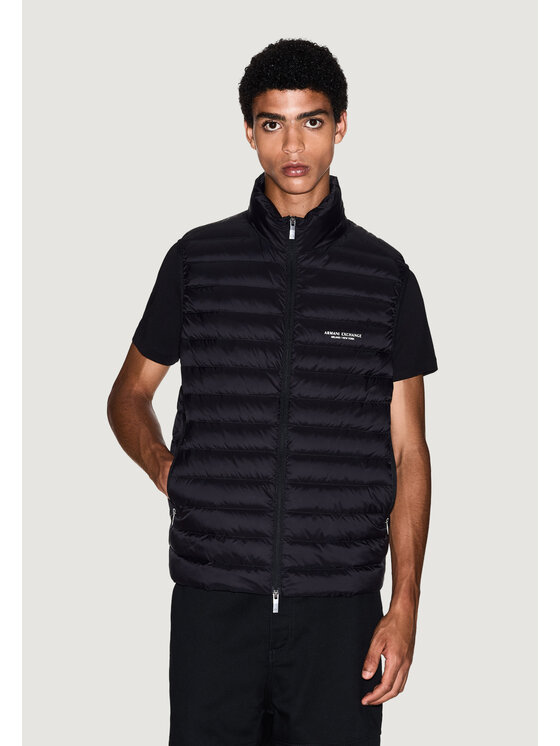 Armani Exchange Armani Exchange Smanicato DOWN WAISTCOAT Nero Casual Fit