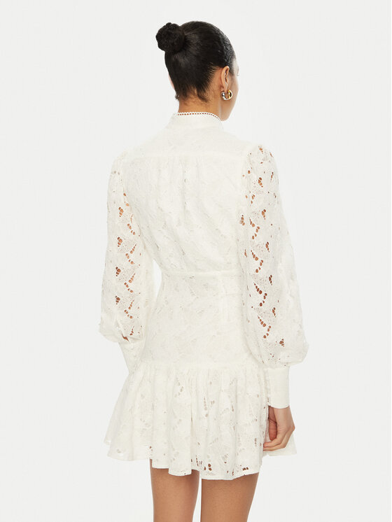 BARDOT BARDOT Sukienka koktajlowa 58421DB Écru Regular Fit