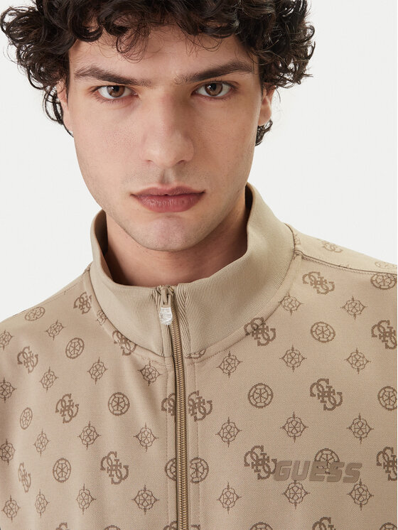 Guess Guess Majica dugih rukava Z6GQ07 K2849 Bež Relaxed Fit