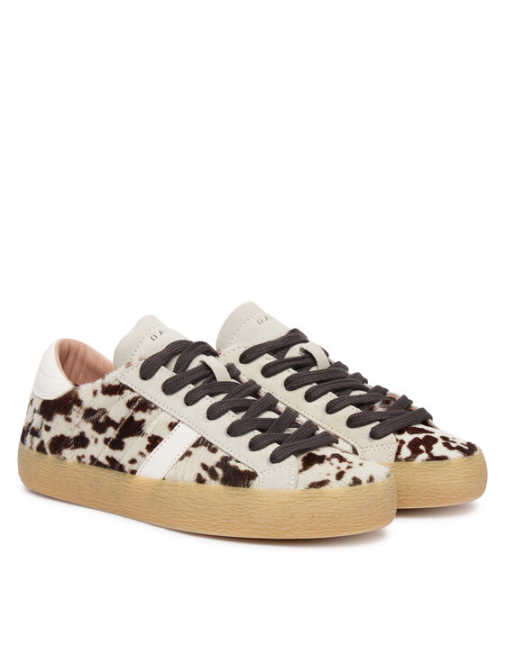 D.A.T.E. D.A.T.E. Sneakersy Hill Low Pony Cow W451-HL-PN Beżowy