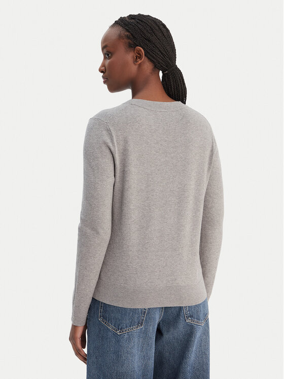 Tommy Hilfiger Tommy Hilfiger Megztinis WW0WW44984 Pilka Regular Fit