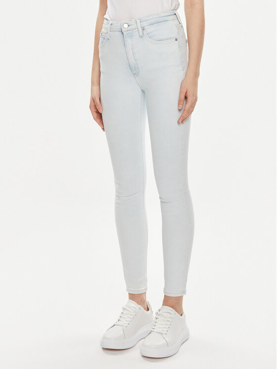 Calvin Klein Jeans Blugi J20J223308 Albastru Skinny Fit