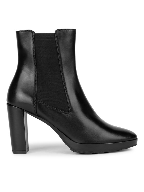 Geox Geox Īsie zābaki D Walk Pleasure 85 D35TFC 00043 C9999 Melns