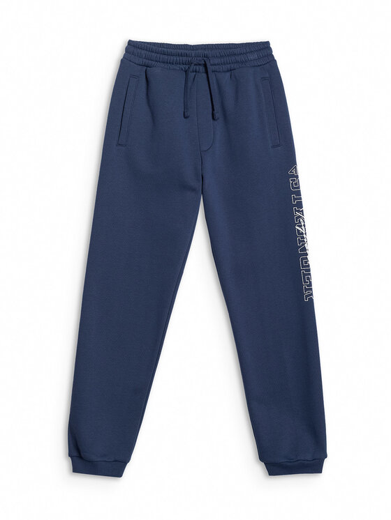 4F 4F Παντελόνι φόρμας CAMPUS VIBES Σκούρο μπλε Regular Fit