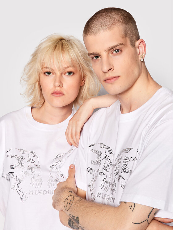 Mindout Mindout Majica Unisex Rage Bela Oversize